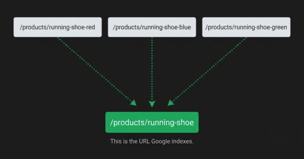 Duplicate product content diagram